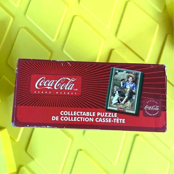 Vintage Coca Cola Puzzle Collectable 500 Pieces Barefoot Boy Norman Rockwell - Picture 2 of 6